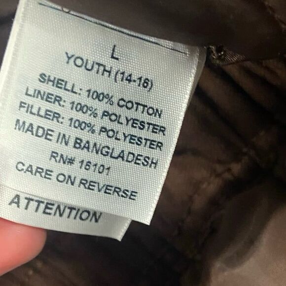 Blue Mountain Heavy-Duty Kids' Realtree Camo Insulated Warm Bib Overalls Large - Picture 7 of 12